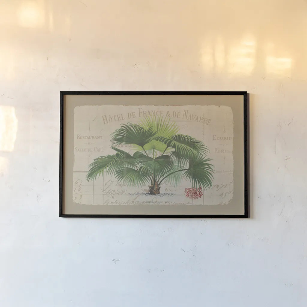 Hotel de France by Wild Apple Portfolio. shown as a paper print in a black flame. Available as a archival giclee rolled canvas, fine art paper, or poster print. SKU 9895i.