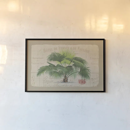 Hotel de France by Wild Apple Portfolio. shown as a paper print in a black flame. Available as a archival giclee rolled canvas, fine art paper, or poster print. SKU 9895i.