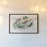 Hummingbirds Chart by Wild Apple Portfolio. shown as a paper print in a black flame. Available as a archival giclee rolled canvas, fine art paper, or poster print. SKU 74485i.