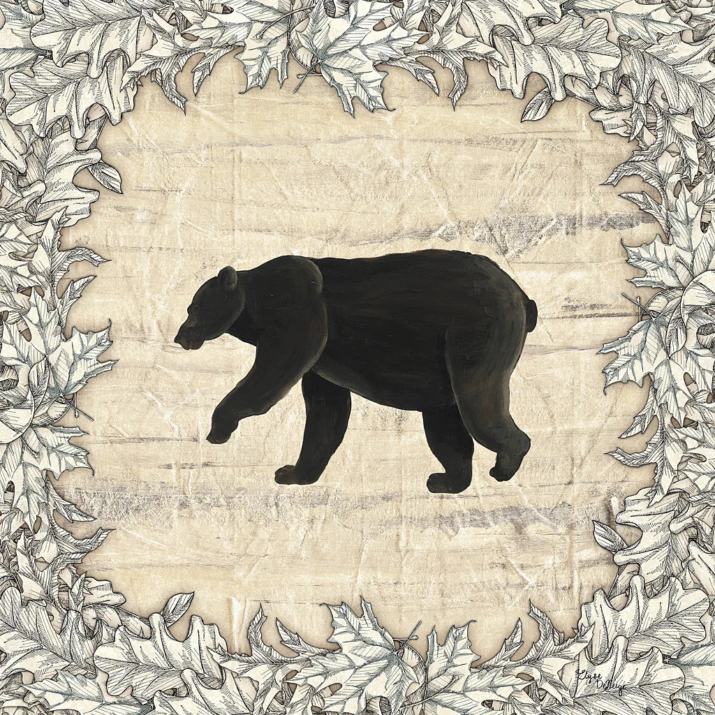 In the Woods Bear by Wild Apple Portfolio. SKU 19667a. Archival Giclee Fine art print for wall decor.