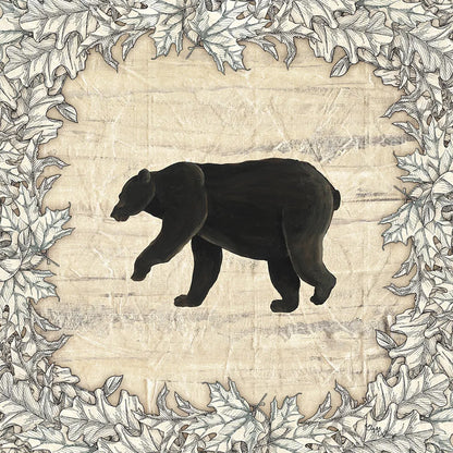 In the Woods Bear by Wild Apple Portfolio. SKU 19667a. Archival Giclee Fine art print for wall decor.