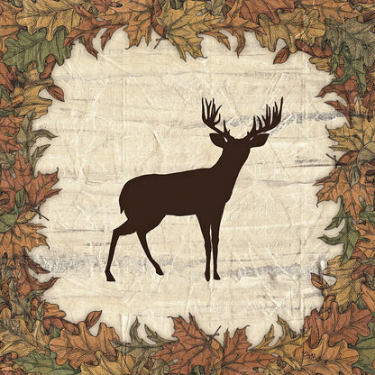 In the Woods Harvest Deer by Wild Apple Portfolio. SKU 19662a. Archival Giclee Fine art print for wall decor.