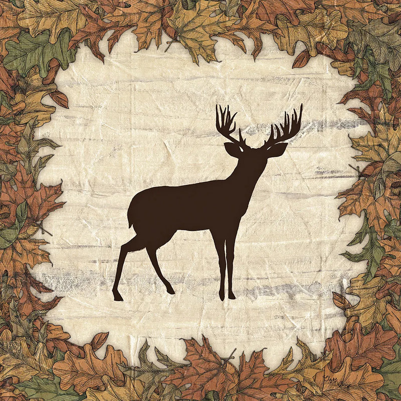 In the Woods Harvest Deer by Wild Apple Portfolio. SKU 19662a. Archival Giclee Fine art print for wall decor.