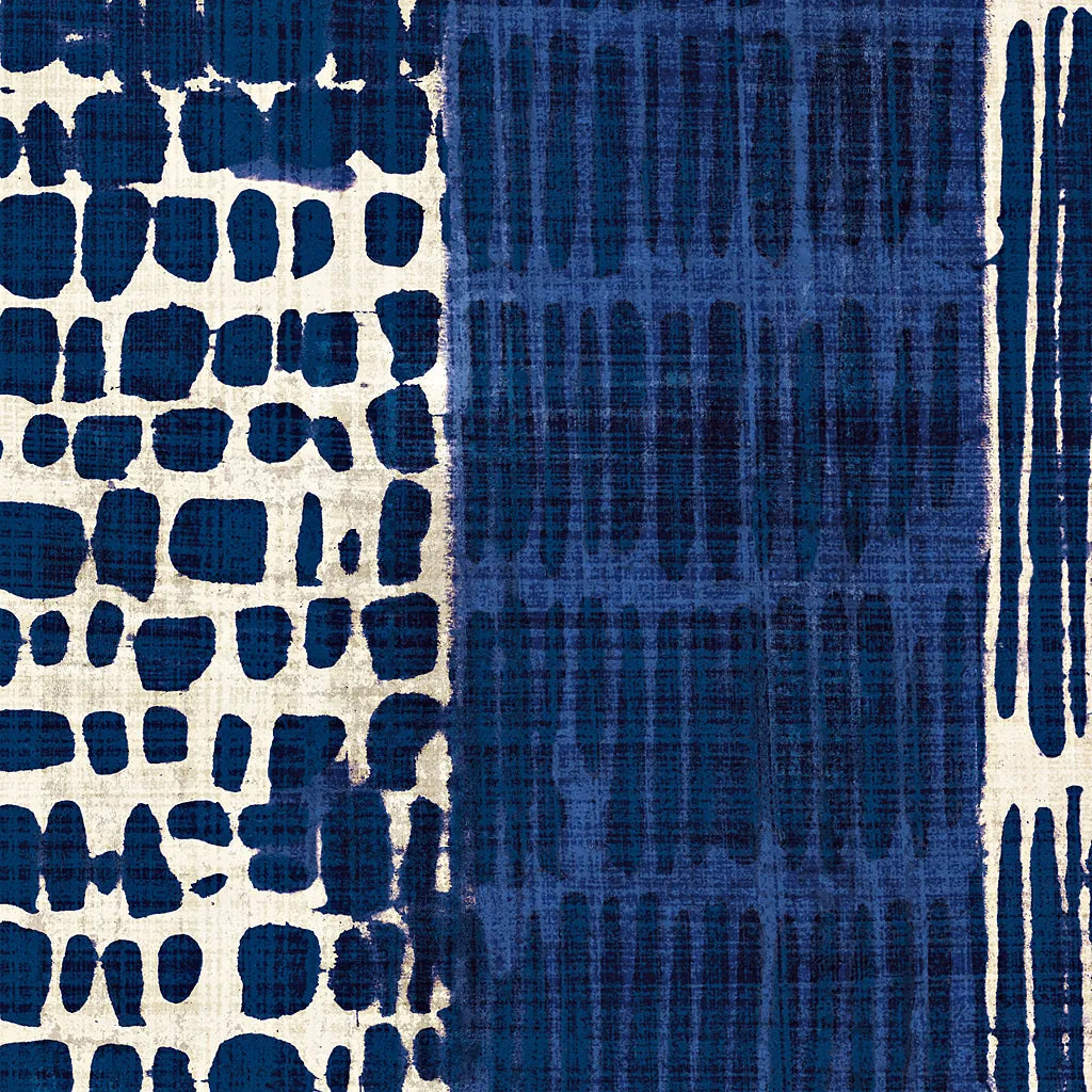 Indigo Batik I by Wild Apple Portfolio. SKU 16448a. Archival Giclee Fine art print for wall decor.