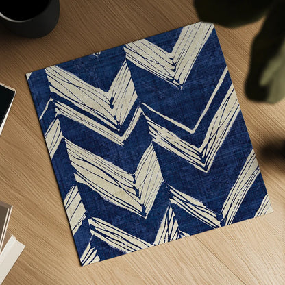 Indigo Batik II by Wild Apple Portfolio. Shown as a detailed flat fine art print, highlighting archival giclee quality. Available as an archival giclee rolled canvas, fine art paper, or poster print. SKU 16449a.