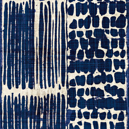 Indigo Batik III by Wild Apple Portfolio. SKU 16450a. Archival Giclee Fine art print for wall decor.