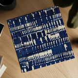 Indigo Batik IV by Wild Apple Portfolio. Shown as a detailed flat fine art print, highlighting archival giclee quality. Available as an archival giclee rolled canvas, fine art paper, or poster print. SKU 16451a.