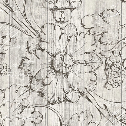 Italian Scroll II on Driftwood by Wild Apple Portfolio. SKU 33633a. Archival Giclee Fine art print for wall decor.