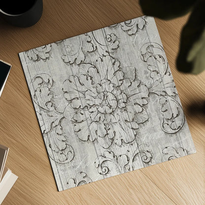 Italian Scroll V on Driftwood by Wild Apple Portfolio. Shown as a detailed flat fine art print, highlighting archival giclee quality. Available as an archival giclee rolled canvas, fine art paper, or poster print. SKU 33634a.