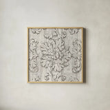 Italian Scroll V on Driftwood by Wild Apple Portfolio. Shown in a natural wood glass frame for a timeless modern aesthetic. Available as an archival giclee rolled canvas, fine art paper, or poster print. SKU 33634a.