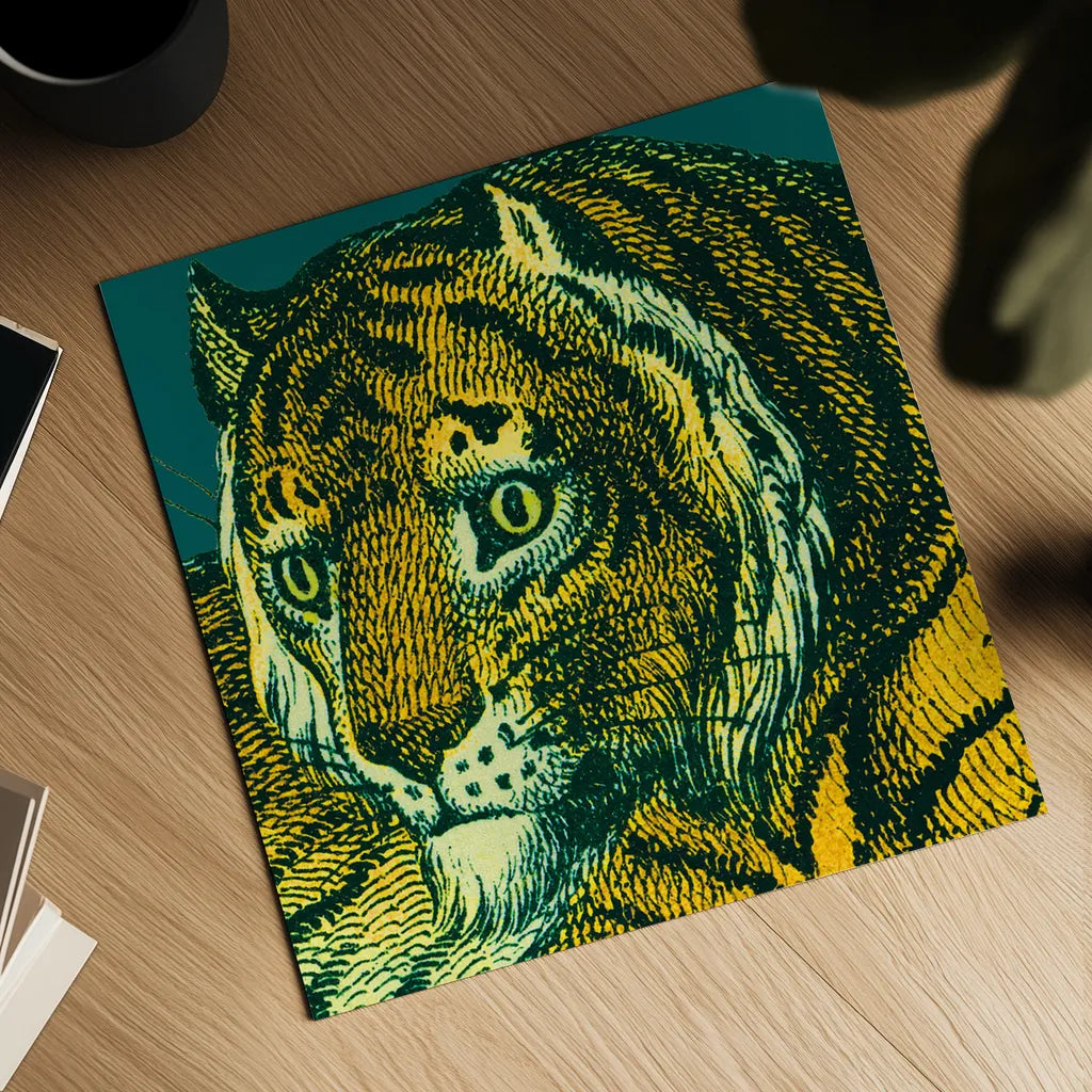 Jungle Flair II by Wild Apple Portfolio. Shown as a detailed flat fine art print, highlighting archival giclee quality. Available as an archival giclee rolled canvas, fine art paper, or poster print. SKU 45402a.