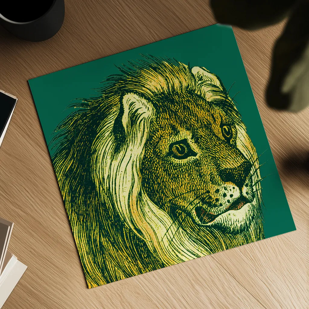 Jungle Flair III by Wild Apple Portfolio. Shown as a detailed flat fine art print, highlighting archival giclee quality. Available as an archival giclee rolled canvas, fine art paper, or poster print. SKU 45403a.