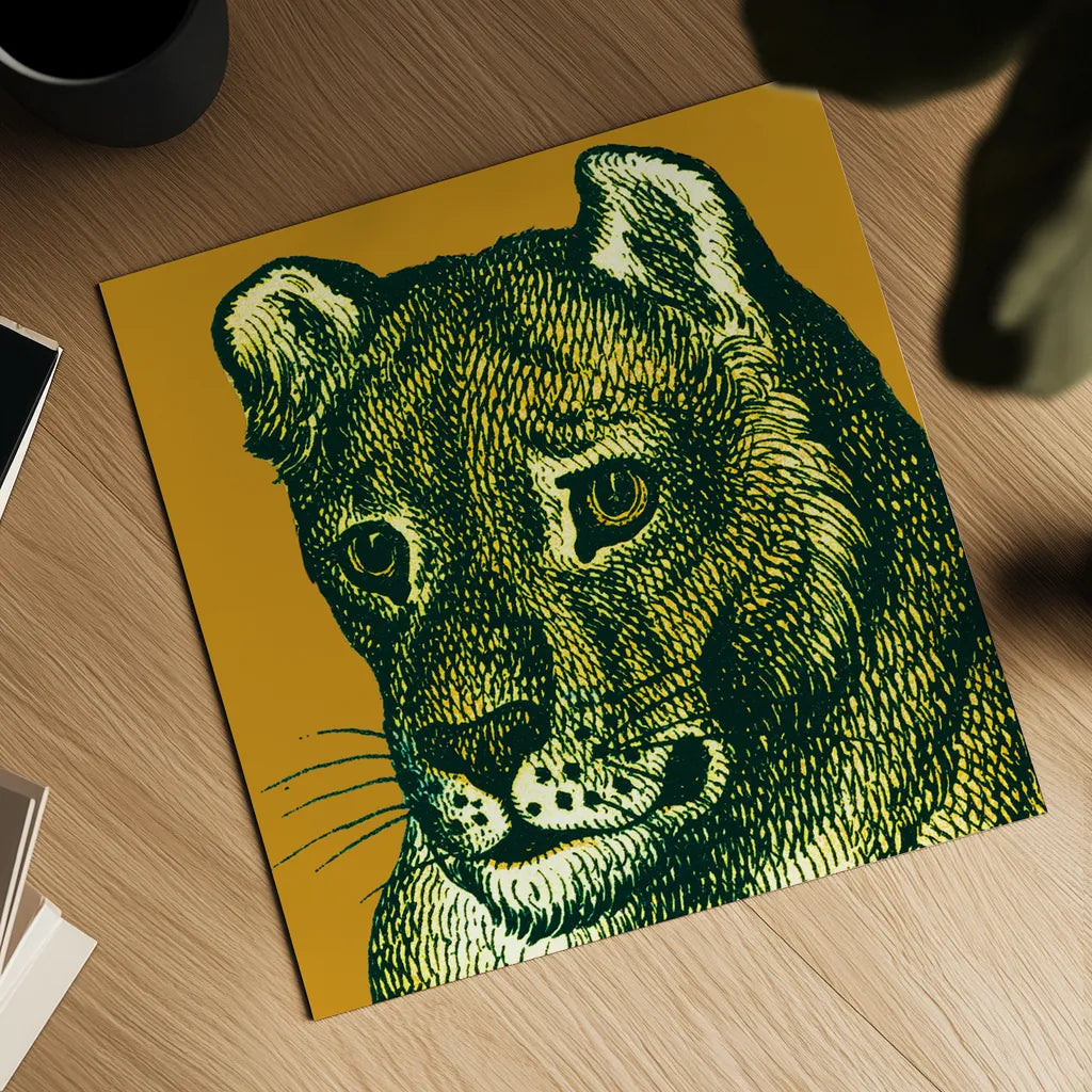 Jungle Flair IV by Wild Apple Portfolio. Shown as a detailed flat fine art print, highlighting archival giclee quality. Available as an archival giclee rolled canvas, fine art paper, or poster print. SKU 45404a.