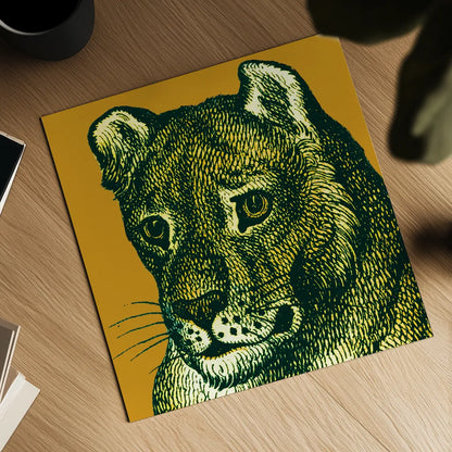 Jungle Flair IV by Wild Apple Portfolio. Shown as a detailed flat fine art print, highlighting archival giclee quality. Available as an archival giclee rolled canvas, fine art paper, or poster print. SKU 45404a.