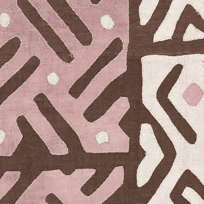 Kuba Cloth I Sq II Pink and White by Wild Apple Portfolio. SKU 82338a. Archival Giclee Fine art print for wall decor.