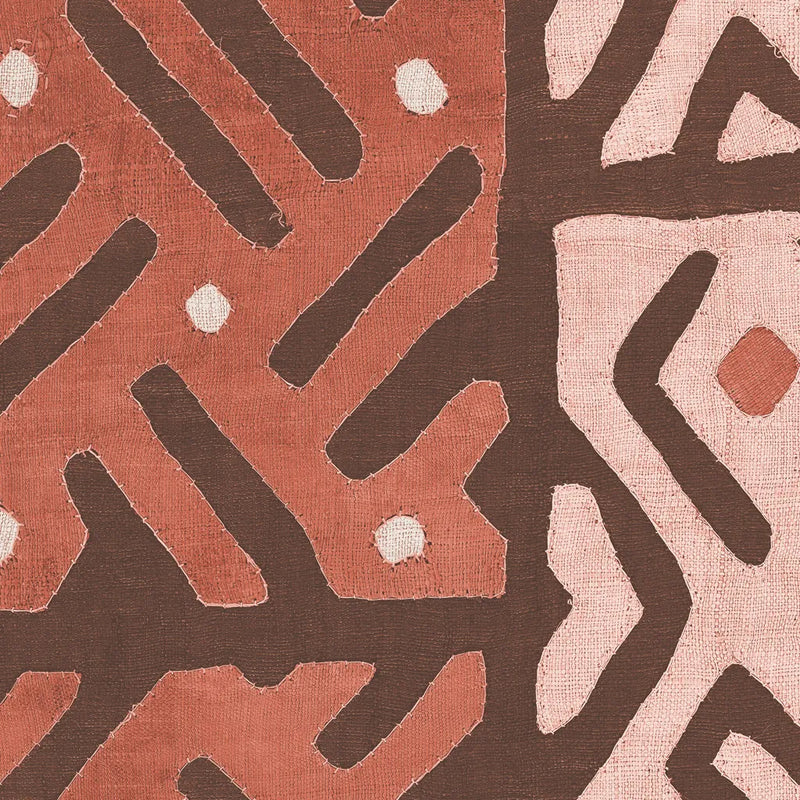 Kuba Cloth I Square II Blush by Wild Apple Portfolio. SKU 82169a. Archival Giclee Fine art print for wall decor.