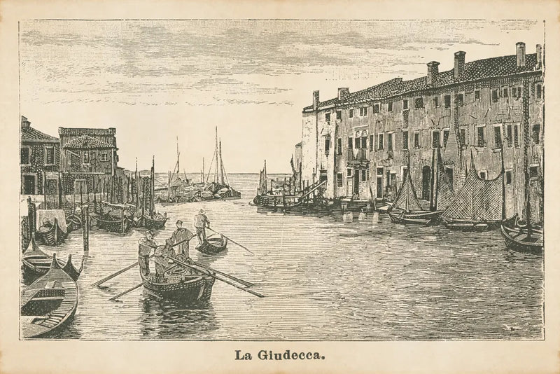 La Giudecca by Wild Apple Portfolio. SKU 97247i. Archival Giclee Fine art print for wall decor.
