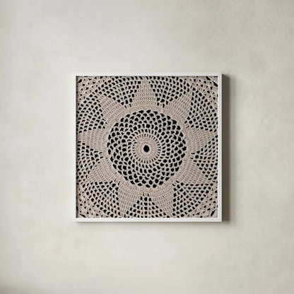 Lace I by Wild Apple Portfolio. Shown in a crisp white glass frame for a clean and minimalist style. Available as an archival giclee rolled canvas, fine art paper, or poster print. SKU 86067a.