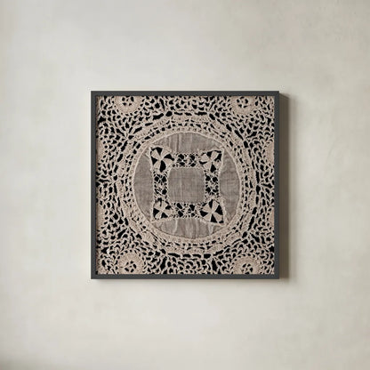 Lace II by Wild Apple Portfolio. Shown in a sleek black glass frame for a contemporary gallery look. Available as an archival giclee rolled canvas, fine art paper, or poster print. SKU 86068a.