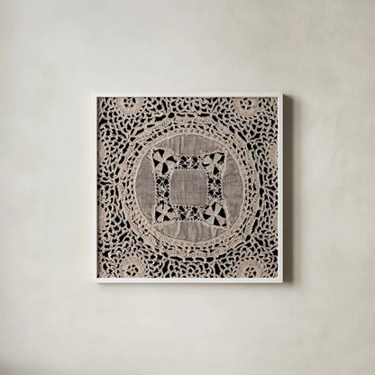 Lace II by Wild Apple Portfolio. Shown in a crisp white glass frame for a clean and minimalist style. Available as an archival giclee rolled canvas, fine art paper, or poster print. SKU 86068a.