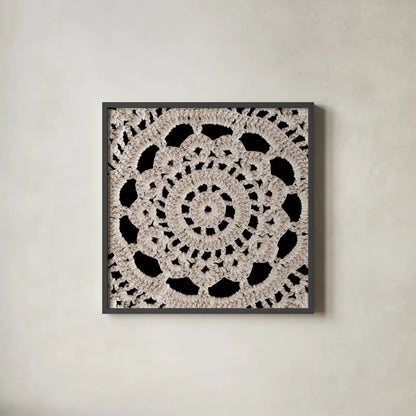 Lace III by Wild Apple Portfolio. Shown in a sleek black glass frame for a contemporary gallery look. Available as an archival giclee rolled canvas, fine art paper, or poster print. SKU 86069a.