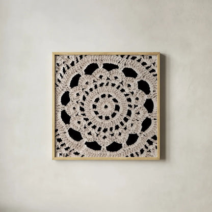 Lace III by Wild Apple Portfolio. Shown in a natural wood glass frame for a timeless modern aesthetic. Available as an archival giclee rolled canvas, fine art paper, or poster print. SKU 86069a.