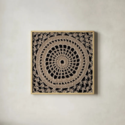 Lace V by Wild Apple Portfolio. Shown in a natural wood glass frame for a timeless modern aesthetic. Available as an archival giclee rolled canvas, fine art paper, or poster print. SKU 86071a.