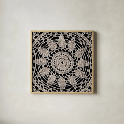 Lace VI by Wild Apple Portfolio. Shown in a natural wood glass frame for a timeless modern aesthetic. Available as an archival giclee rolled canvas, fine art paper, or poster print. SKU 86072a.