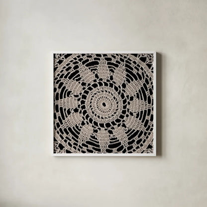 Lace VI by Wild Apple Portfolio. Shown in a crisp white glass frame for a clean and minimalist style. Available as an archival giclee rolled canvas, fine art paper, or poster print. SKU 86072a.