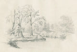 Lakeside Sketch by Wild Apple Portfolio. SKU 59696i. Archival Giclee Fine art print for wall decor.