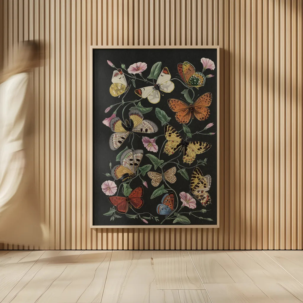 Le Jardin des Plantes Black by Wild Apple Portfolio. shown as over sized large wall art. Available as an archival giclee rolled canvas, fine art paper, or poster print. SKU 88629h.