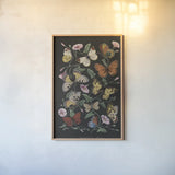 Le Jardin des Plantes Black by Wild Apple Portfolio. shown as a paper print in a natural frame. Available as a archival giclee rolled canvas, fine art paper, or poster print. SKU 88629h.