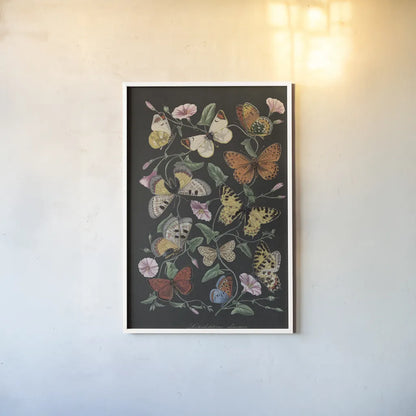 Le Jardin des Plantes Black by Wild Apple Portfolio. shown as a paper print in a white frame. Available as a archival giclee rolled canvas, fine art paper, or poster print. SKU 88629h.