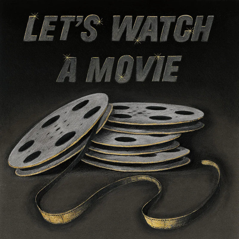 Lets Watch a Movie by Wild Apple Portfolio. SKU 21553a. Archival Giclee Fine art print for wall decor.