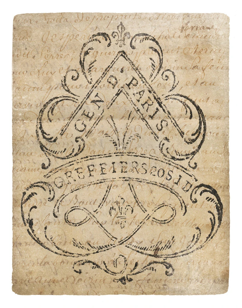 Letter Crest I Vintage v2 by Wild Apple Portfolio