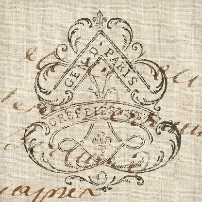 Letter Crest III by Wild Apple Portfolio. SKU 12963a. Archival Giclee Fine art print for wall decor.