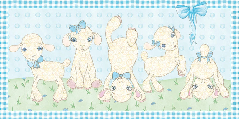 Little Lamb III Blue by Wild Apple Portfolio