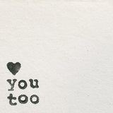Love You Too by Wild Apple Portfolio. SKU 71693a. Archival Giclee Fine art print for wall decor.