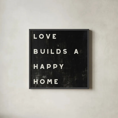 Lovely Home I by Wild Apple Portfolio. Shown in a sleek black glass frame for a contemporary gallery look. Available as an archival giclee rolled canvas, fine art paper, or poster print. SKU 54184a.