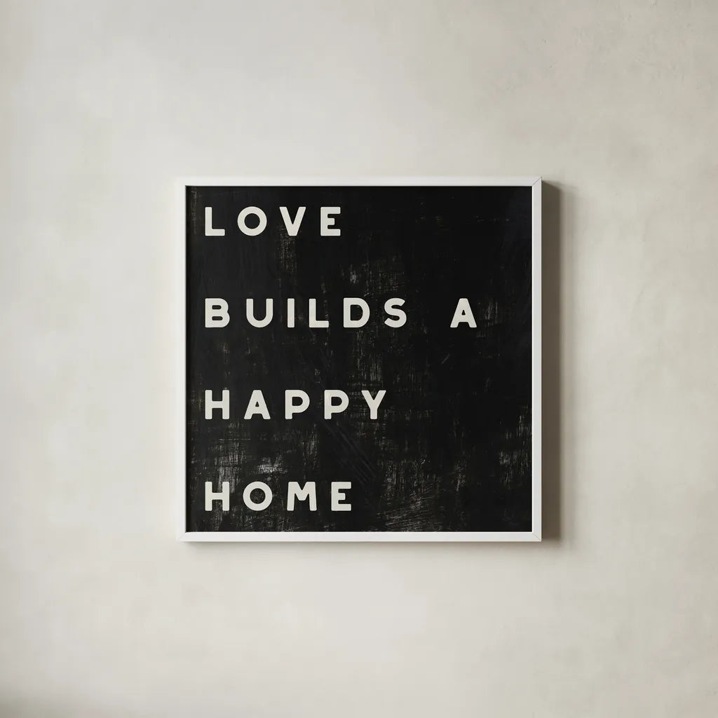 Lovely Home I by Wild Apple Portfolio. Shown in a crisp white glass frame for a clean and minimalist style. Available as an archival giclee rolled canvas, fine art paper, or poster print. SKU 54184a.