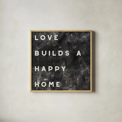 Lovely Home I Distressed by Wild Apple Portfolio. Shown in a natural wood glass frame for a timeless modern aesthetic. Available as an archival giclee rolled canvas, fine art paper, or poster print. SKU 62472a.