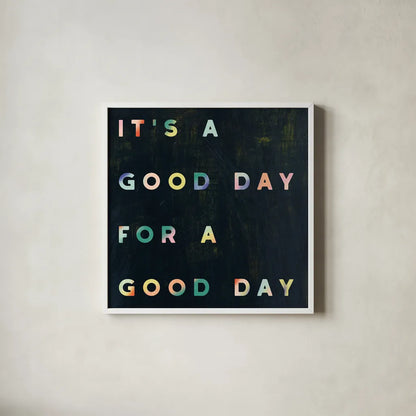 Lovely Home II Colorful by Wild Apple Portfolio. Shown in a crisp white glass frame for a clean and minimalist style. Available as an archival giclee rolled canvas, fine art paper, or poster print. SKU 77926a.