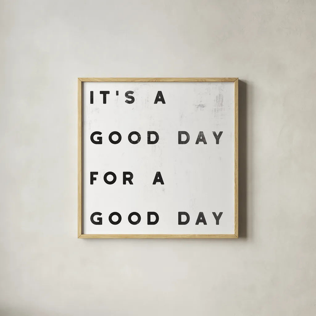 Lovely Home II White by Wild Apple Portfolio. Shown in a natural wood glass frame for a timeless modern aesthetic. Available as an archival giclee rolled canvas, fine art paper, or poster print. SKU 59024a.