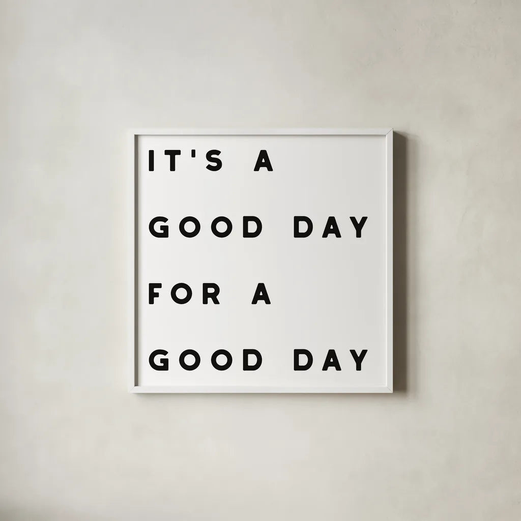 Lovely Home II White Clean by Wild Apple Portfolio. Shown in a crisp white glass frame for a clean and minimalist style. Available as an archival giclee rolled canvas, fine art paper, or poster print. SKU 70352a.