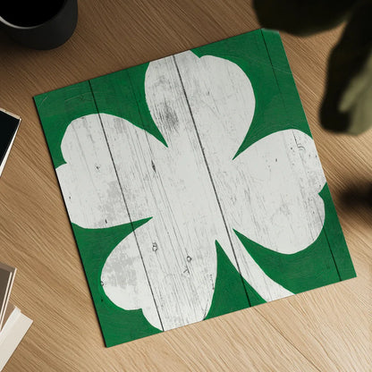 Luck of the Irish I by Wild Apple Portfolio. Shown as a detailed flat fine art print, highlighting archival giclee quality. Available as an archival giclee rolled canvas, fine art paper, or poster print. SKU 49953a.