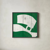 Luck of the Irish II by Wild Apple Portfolio. Shown in a sleek black glass frame for a contemporary gallery look. Available as an archival giclee rolled canvas, fine art paper, or poster print. SKU 49954a.