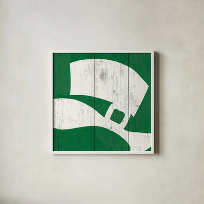 Luck of the Irish II by Wild Apple Portfolio. Shown in a crisp white glass frame for a clean and minimalist style. Available as an archival giclee rolled canvas, fine art paper, or poster print. SKU 49954a.