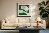 Luck of the Irish II by Wild Apple Portfolio. Displayed in a glass frame with matte in a clean modern living room. Available as an archival giclee rolled canvas, fine art paper, or poster print. SKU 49954a.