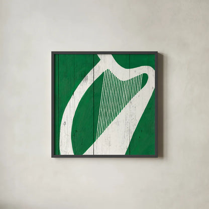 Luck of the Irish III by Wild Apple Portfolio. Shown in a sleek black glass frame for a contemporary gallery look. Available as an archival giclee rolled canvas, fine art paper, or poster print. SKU 49955a.