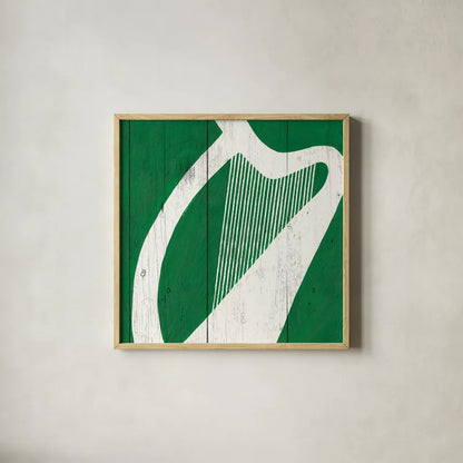 Luck of the Irish III by Wild Apple Portfolio. Shown in a natural wood glass frame for a timeless modern aesthetic. Available as an archival giclee rolled canvas, fine art paper, or poster print. SKU 49955a.